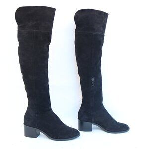 Rag & Bone Ashby Genuine Suede Over The Knee Block High Heel Boots size 37.5